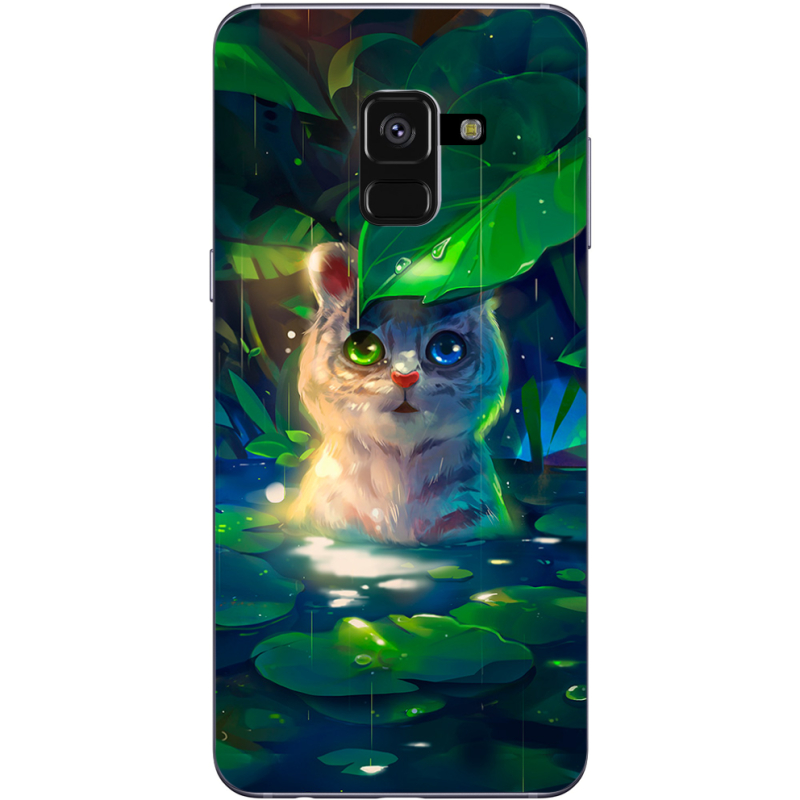 Чехол Uprint Samsung A530 Galaxy A8 2018 White Tiger Cub