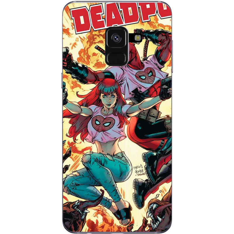 Чехол Uprint Samsung A530 Galaxy A8 2018 Deadpool and Mary Jane
