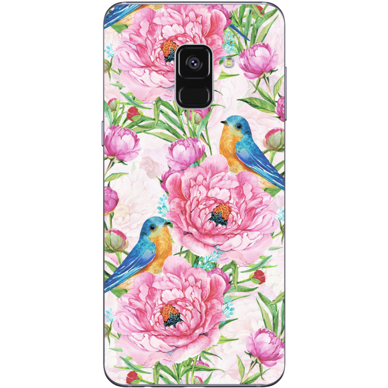 Чехол Uprint Samsung A730 Galaxy A8 Plus 2018 Birds and Flowers