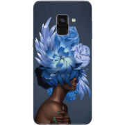 Чехол Uprint Samsung A730 Galaxy A8 Plus 2018 Exquisite Blue Flowers