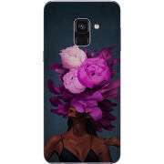Чехол Uprint Samsung A730 Galaxy A8 Plus 2018 Exquisite Purple Flowers