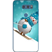 Чехол Uprint LG V30 / V30 Plus H930DS Skier Snowman