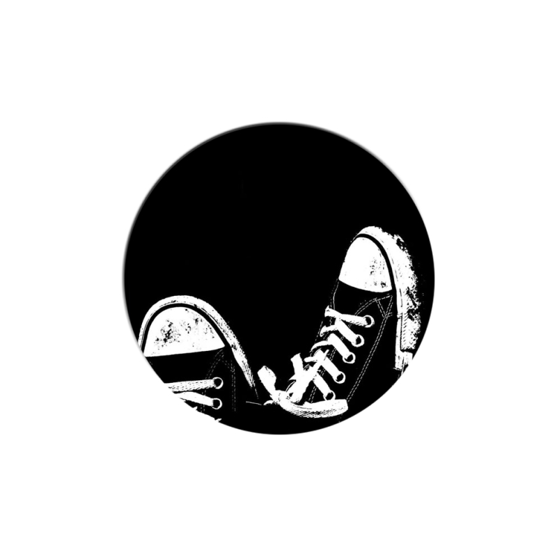 Uprint Popsocket Black Sneakers