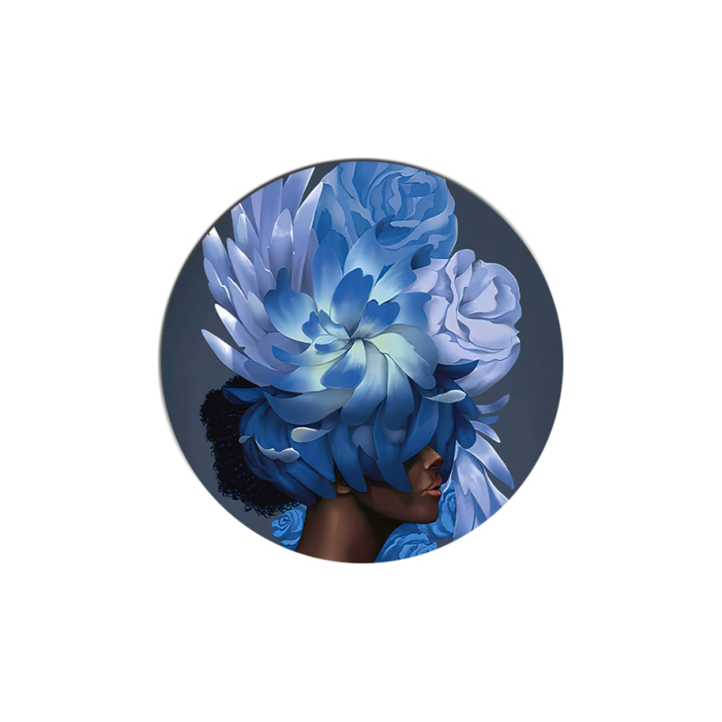 Uprint Popsocket Exquisite Blue Flowers
