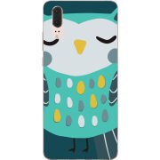 Чехол Uprint Huawei P20 Green Owl