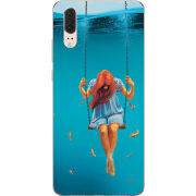 Чехол Uprint Huawei P20 Girl In The Sea