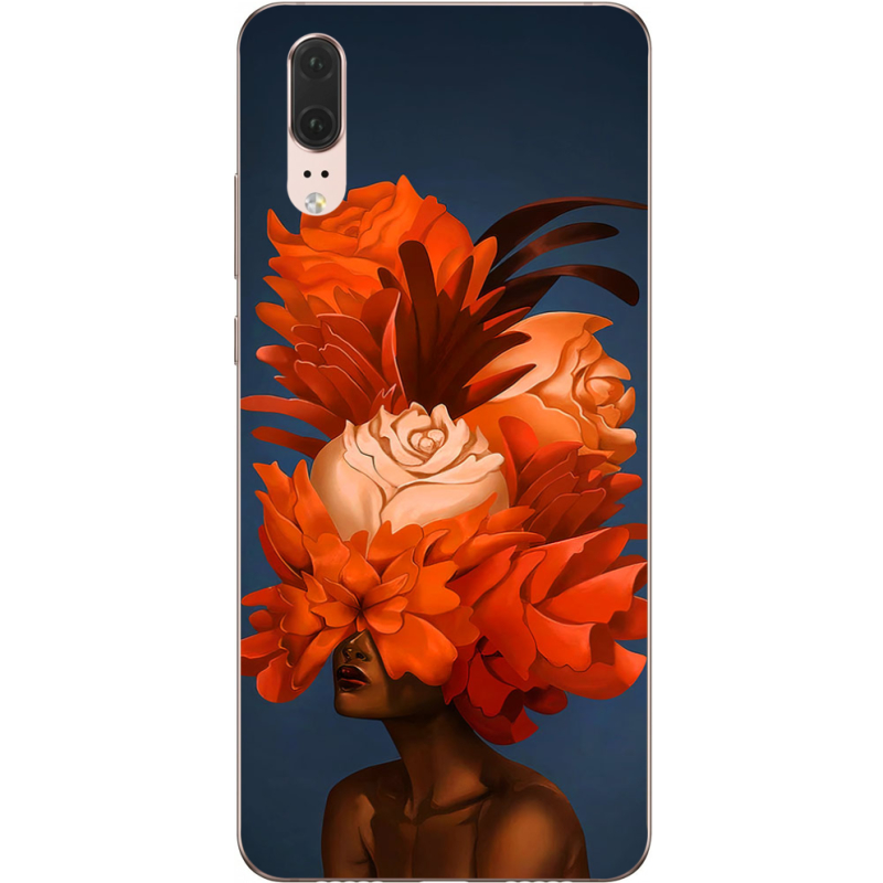 Чехол Uprint Huawei P20 Exquisite Orange Flowers