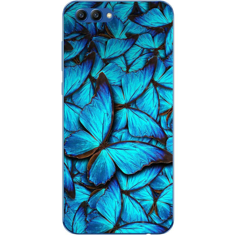 Чехол Uprint Huawei Honor V10 лазурные бабочки