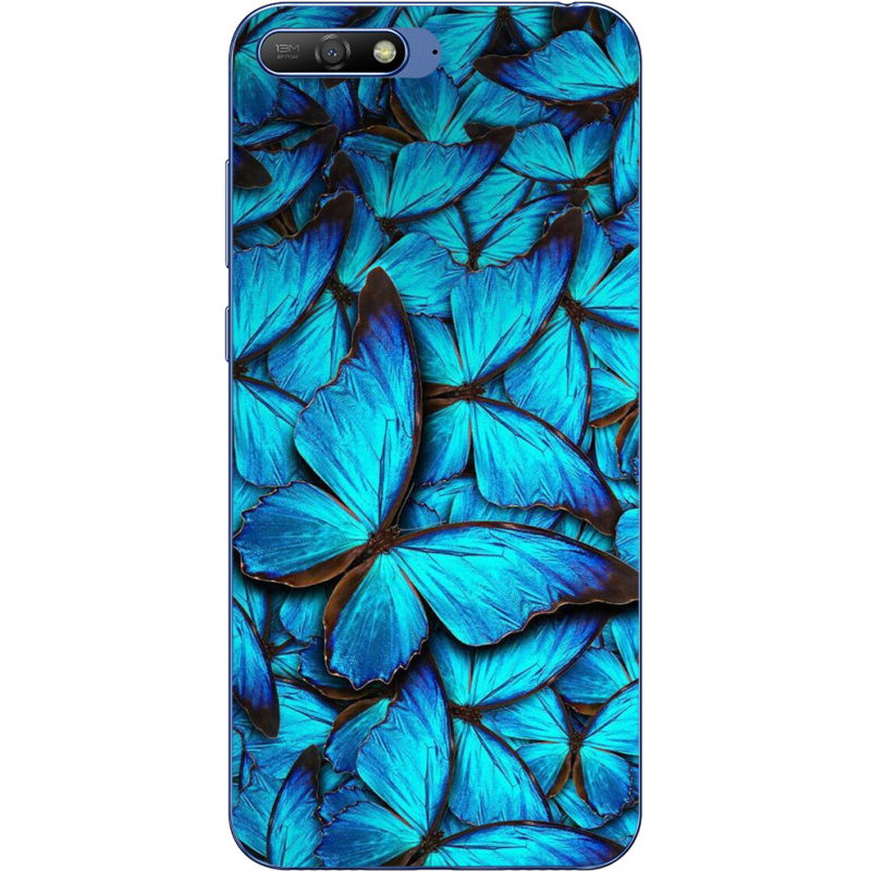 Чехол Uprint Huawei Y6 2018 лазурные бабочки