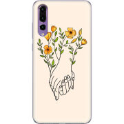 Чехол Uprint Huawei P20 Pro Flower Hands