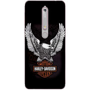 Чехол Uprint Nokia 6 2018 Harley Davidson and eagle
