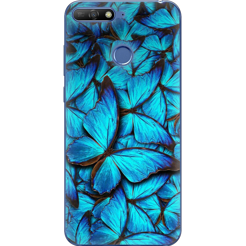 Чехол Uprint Huawei Y6 Prime 2018 / Honor 7A Pro лазурные бабочки