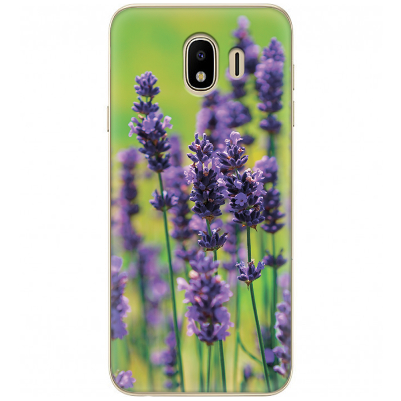 Чехол U-print Samsung J400 Galaxy J4 2018 Green Lavender