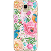 Чехол U-print Samsung J600 Galaxy J6 2018 Birds in Flowers