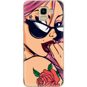 Чехол U-print Samsung J600 Galaxy J6 2018 Pink Girl