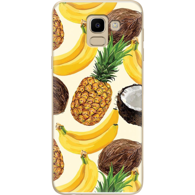 Чехол U-print Samsung J600 Galaxy J6 2018 Tropical Fruits