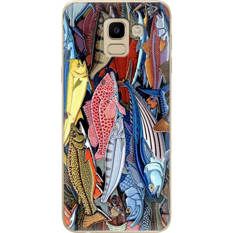 Чехол U-print Samsung J600 Galaxy J6 2018 Sea Fish