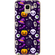 Чехол U-print Samsung J600 Galaxy J6 2018 Halloween Purple Mood