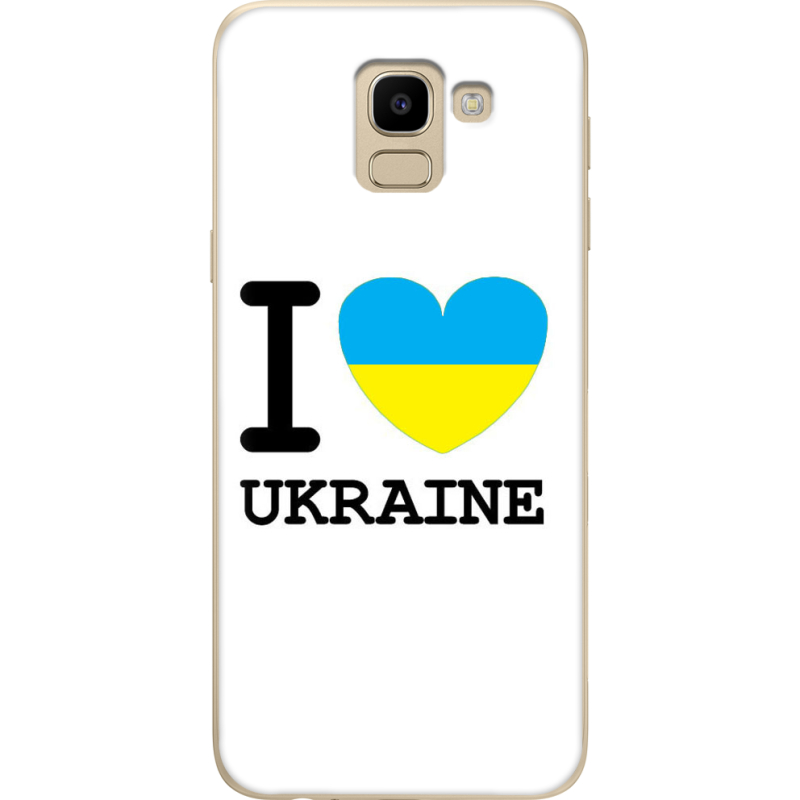 Чехол U-print Samsung J600 Galaxy J6 2018 I love Ukraine