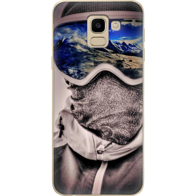 Чехол U-print Samsung J600 Galaxy J6 2018 snowboarder