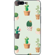 Чехол U-print OnePlus 5 L-green Cacti
