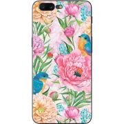 Чехол U-print OnePlus 5 Birds in Flowers
