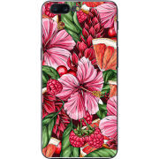 Чехол U-print OnePlus 5 Tropical Flowers