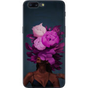 Чехол U-print OnePlus 5 Exquisite Purple Flowers