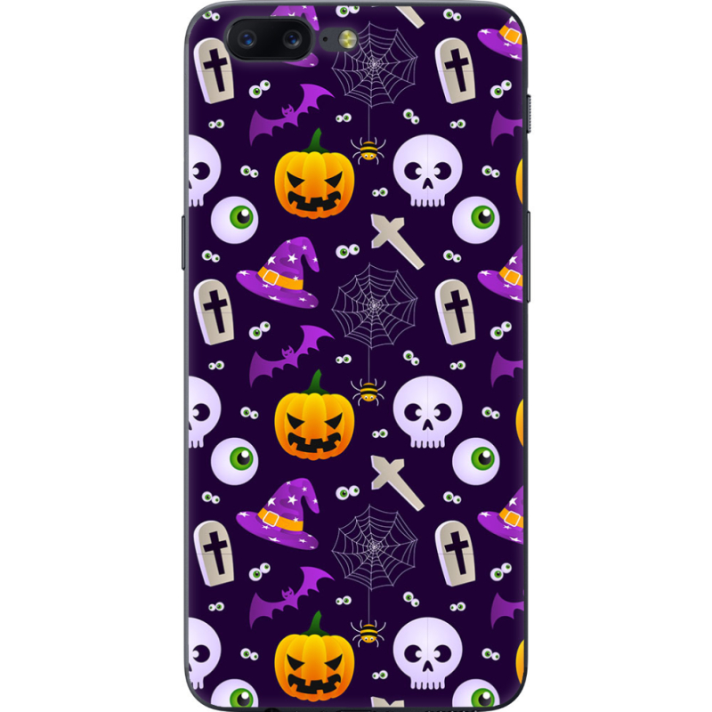 Чехол U-print OnePlus 5 Halloween Purple Mood