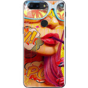 Чехол U-print OnePlus 5T Yellow Girl Pop Art