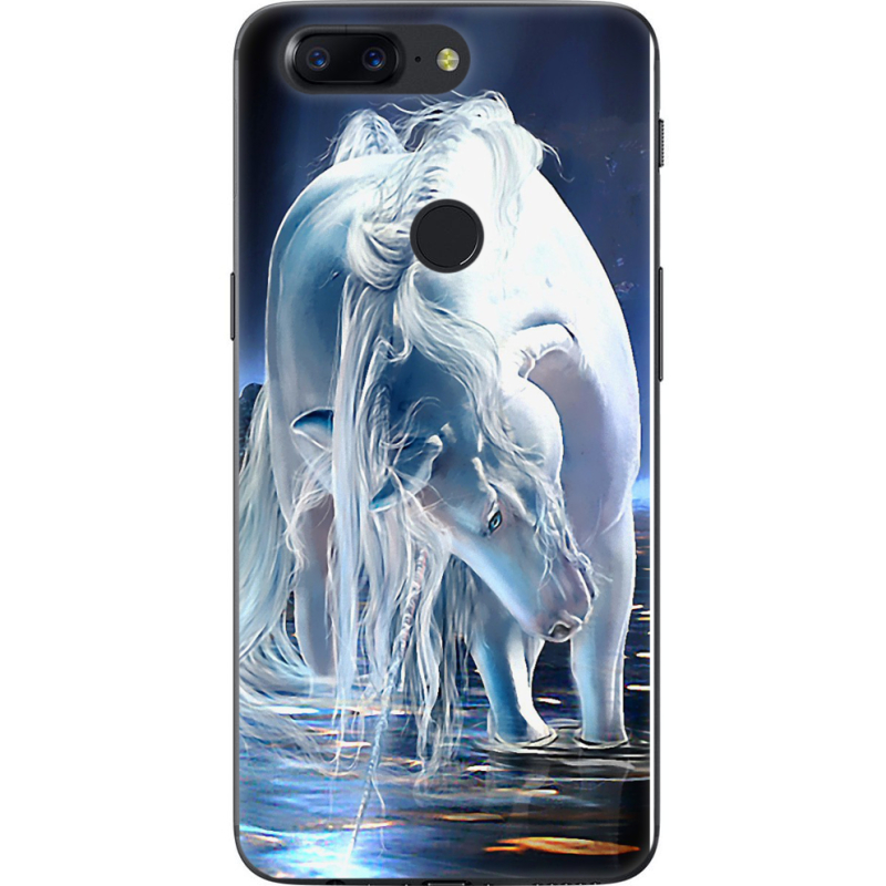 Чехол U-print OnePlus 5T White Horse