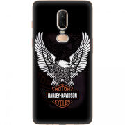 Чехол U-print OnePlus 6 Harley Davidson and eagle
