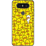 Чехол U-print LG Q8 Yellow Ducklings
