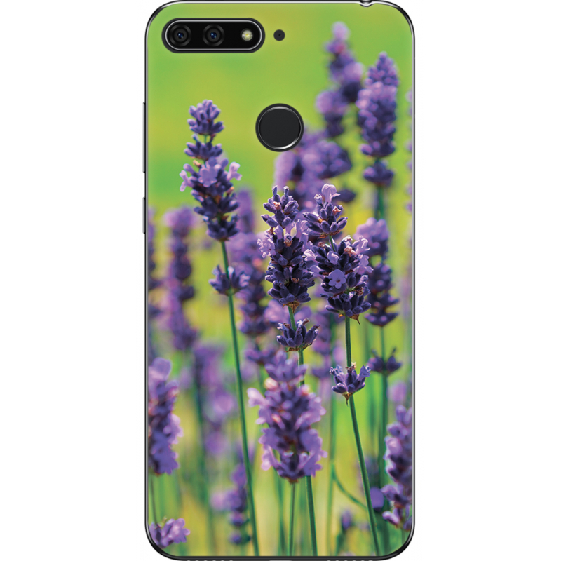 Чехол U-print Honor 7c Green Lavender