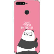 Чехол U-print Honor 7c Dont Touch My Phone Panda