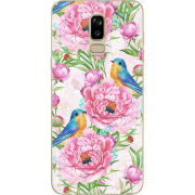 Чехол U-print Samsung J810 Galaxy J8 2018 Birds and Flowers
