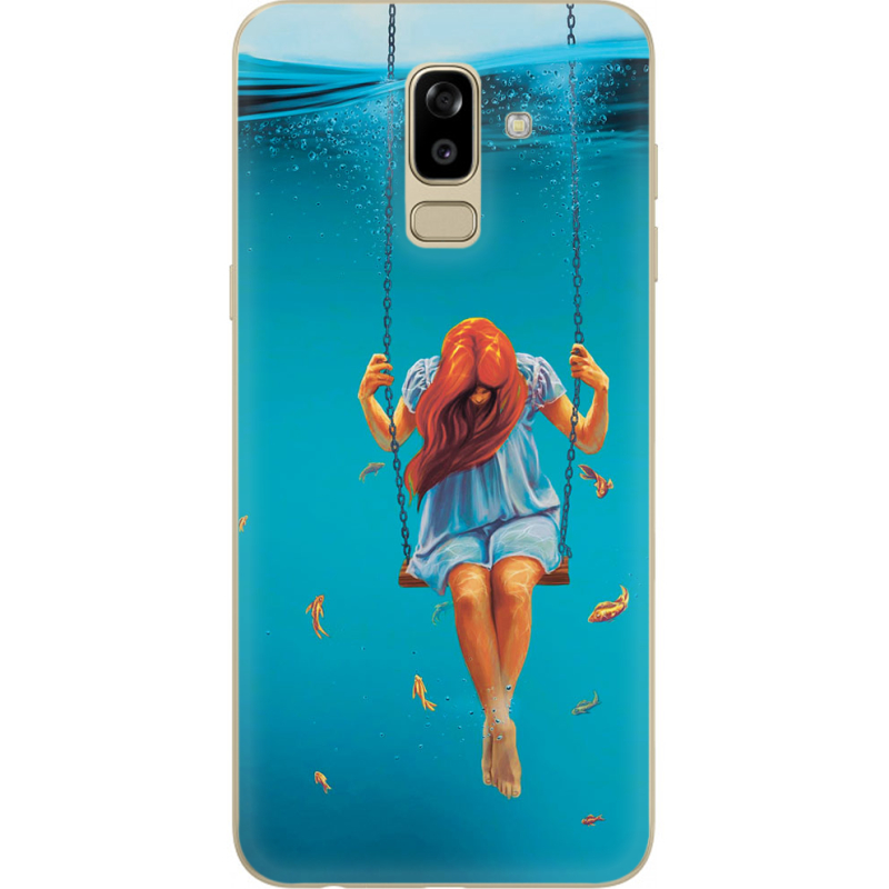 Чехол U-print Samsung J810 Galaxy J8 2018 Girl In The Sea