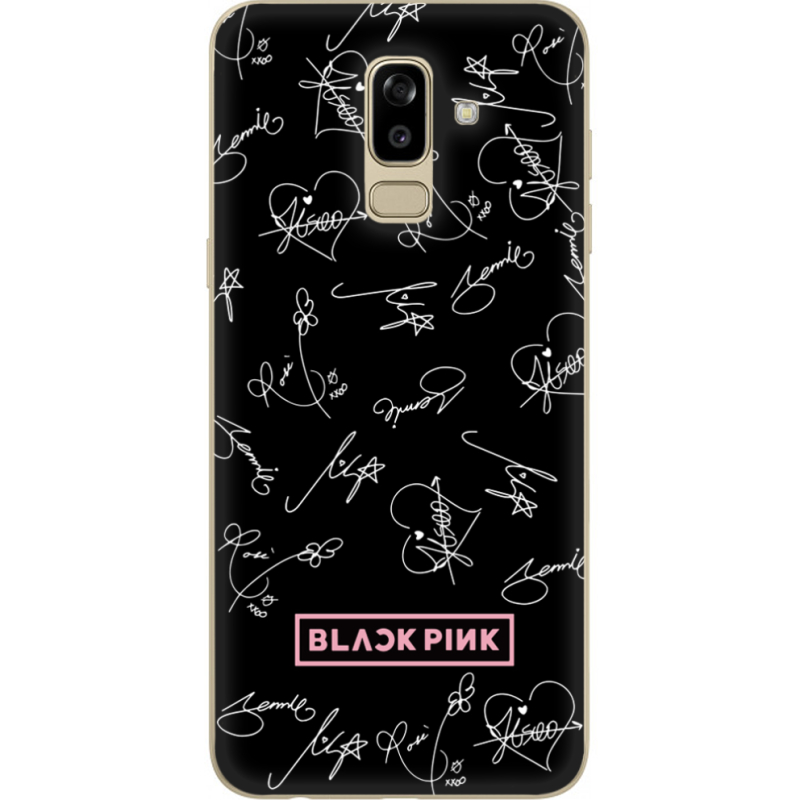 Чехол U-print Samsung J810 Galaxy J8 2018 Blackpink автограф