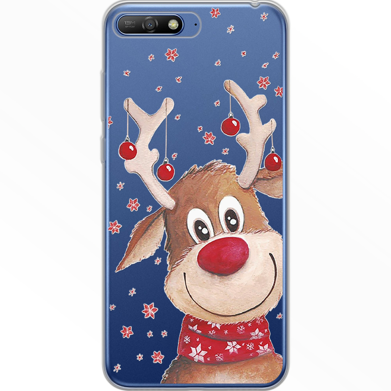Прозрачный чехол Uprint Huawei Y6 2018 Winter Deer