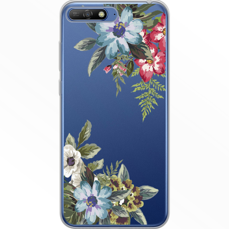Прозрачный чехол Uprint Huawei Y6 2018 Floral