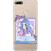 Прозрачный чехол Uprint Huawei Y7 Prime 2018 / Honor 7C Pro The Sakuras Will Cry For You