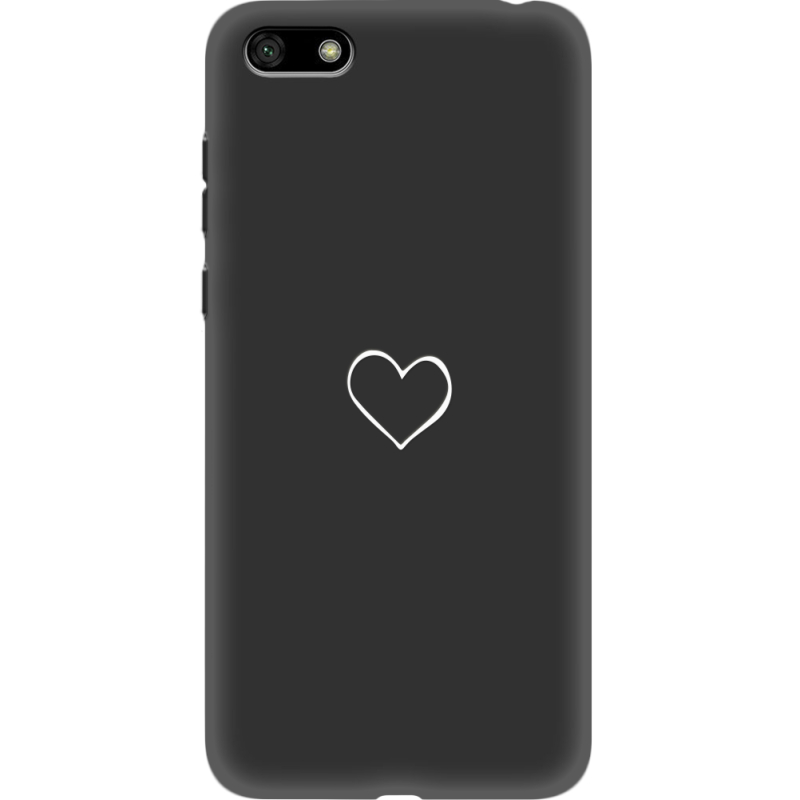 Черный чехол Uprint Huawei Y5 2018 / Honor 7A My Heart