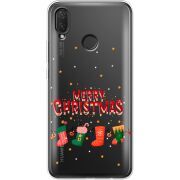 Прозрачный чехол Uprint Huawei P Smart Plus Merry Christmas