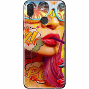Чехол Uprint Huawei P Smart Plus Yellow Girl Pop Art