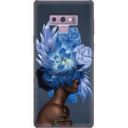 Чехол U-print Samsung N960 Galaxy Note 9 Exquisite Blue Flowers