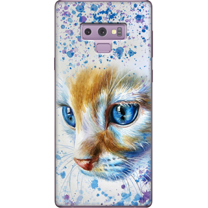 Чехол U-print Samsung N960 Galaxy Note 9 Голубоглазый Кот