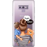 Прозрачный чехол Uprint Samsung N960 Galaxy Note 9 Super Mama and Son