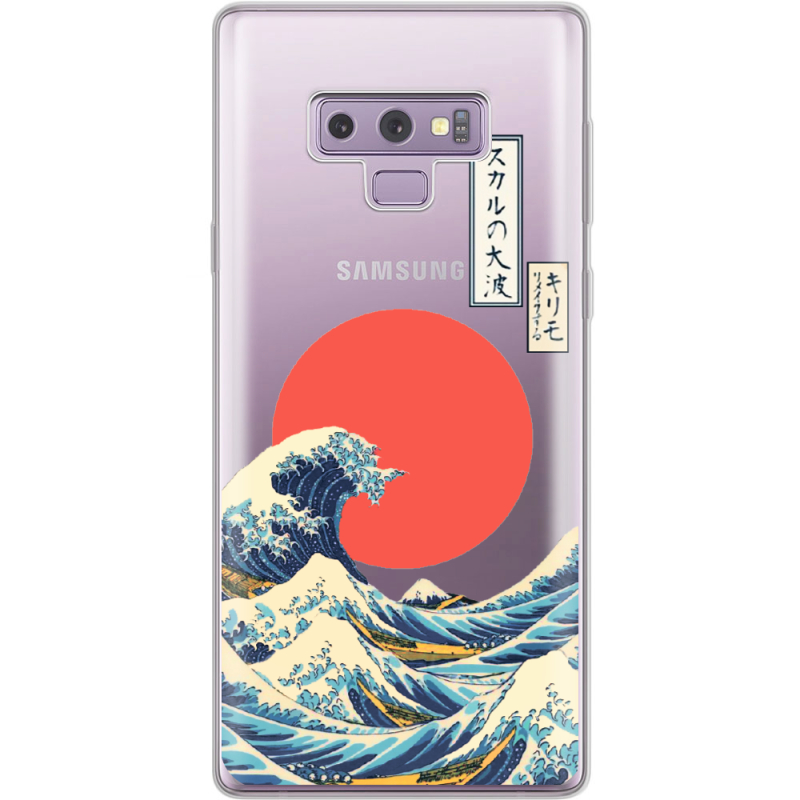 Прозрачный чехол Uprint Samsung N960 Galaxy Note 9 Большая волна в Канагаве