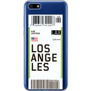 Прозрачный чехол Uprint Huawei Y5 2018 / Honor 7A Ticket Los Angeles