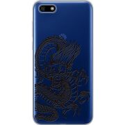 Прозрачный чехол Uprint Huawei Y5 2018 / Honor 7A Chinese Dragon
